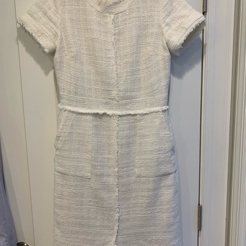 White cotton banana republic knee length dress size 6